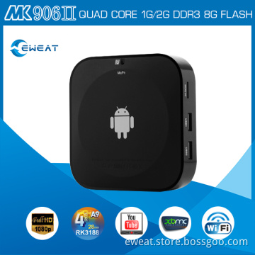 2014 bestseller qual core iptv box 1080P HDMI support youtube skype webcam XBMC miracast chromecast android smart tv box